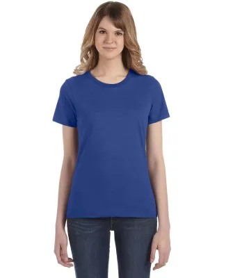 Anvil 880 Women's Lightweight Ringspun T-Shirt in Heather blue