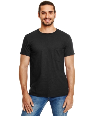 ANVIL 983 Lightweight Pocket T-Shirt BLACK