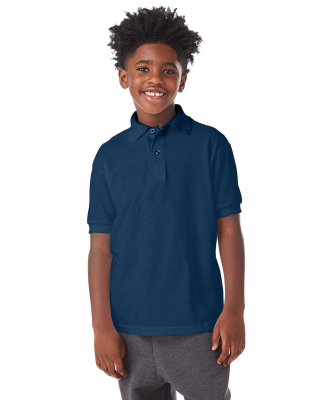 52 054Y Youth EcosmartÂ® Jersey Sport Shirt in Navy