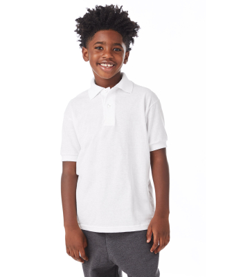 52 054Y Youth EcosmartÂ® Jersey Sport Shirt in White