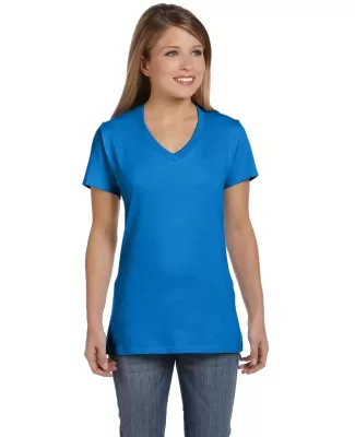 S04V Nano-T Women's V-Neck T-Shirt in Bluebell breeze
