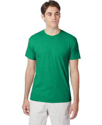 Hanes 42TB X-Temp Triblend T-Shirt with Fresh IQ o in Kelly green hth