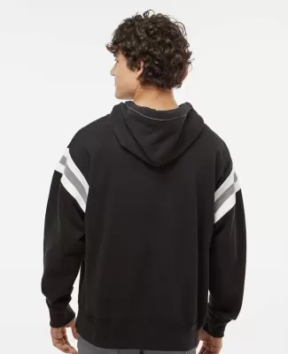 197 8847 Vintage Athletic Hooded Sweatshirt BLACK