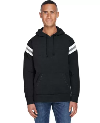 197 8847 Vintage Athletic Hooded Sweatshirt BLACK