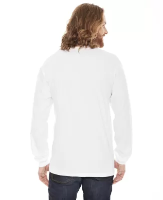 2007W Fine Jersey Long Sleeve T-Shirt in White