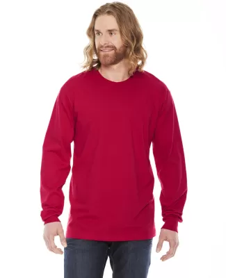2007W Fine Jersey Long Sleeve T-Shirt in Red