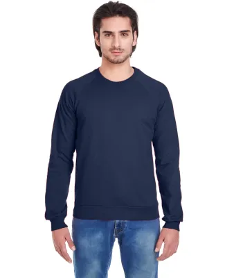 5454W Unisex California Fleece Raglan NAVY