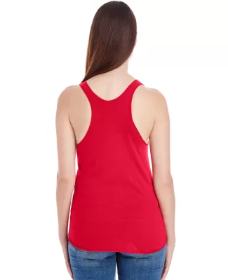 BB308W Ladies' Poly-Cotton Racerback Tank Top in Red