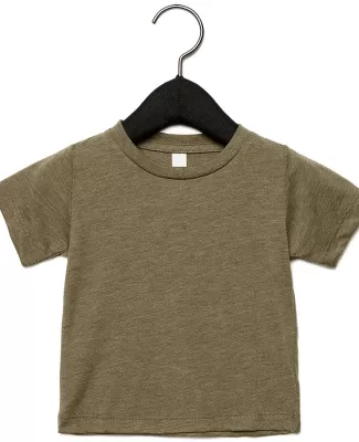 3413B Bella + Canvas Triblend Baby Short Sleeve Te in Olive triblend