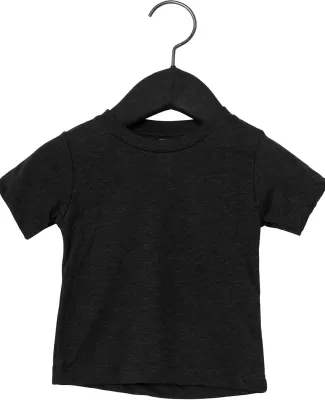 3413B Bella + Canvas Triblend Baby Short Sleeve Te in Solid blk trblnd
