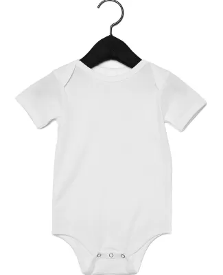 100B Bella + Canvas Baby Short Sleeve Onesie in White