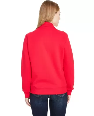 50 LSF95R Women's SofSpun® Quarter-Zip Sweatshirt FIERY RED