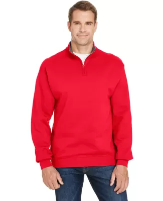 50 SF95R Sofspun® Quarter-Zip Sweatshirt FIERY RED