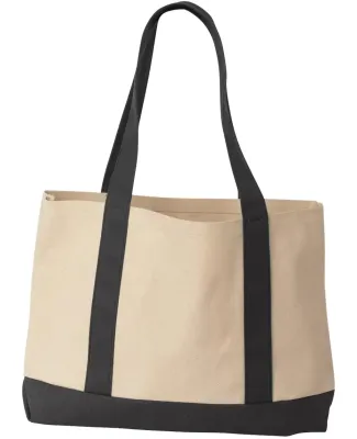Liberty Bags 8869 11 Ounce Cotton Canvas Tote NATURAL/ BLACK