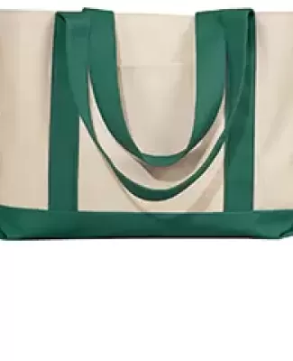 Liberty Bags 8869 11 Ounce Cotton Canvas Tote NATURAL/ FOR GRN