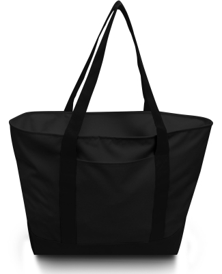 Liberty Bags 7006 Bay View Zipper Tote in Black/ black