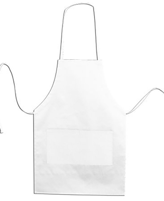 Liberty Bags 5502 Adjustable Neck Loop Apron in White