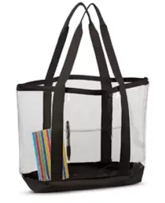 Liberty Bags 7009 Clear Boat Tote BLACK