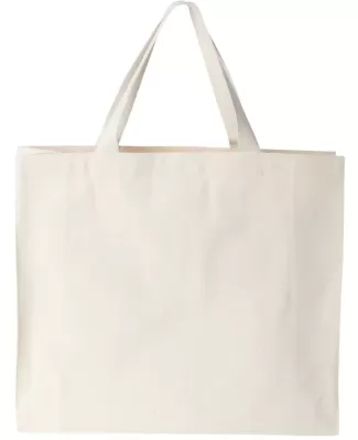 Liberty Bags 8501 12 Ounce Gusseted Canvas Tote NATURAL