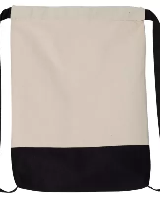 Liberty Bags 8876 10 Ounce Cotton Canvas Contrast  NATURAL/ BLACK
