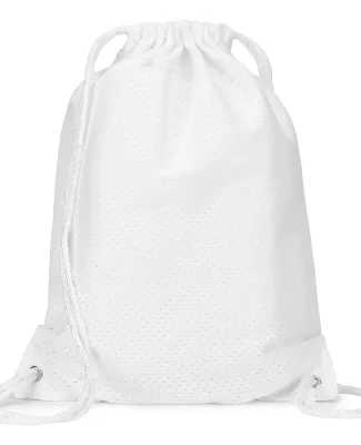 Liberty Bags 8895 Jersey Mesh Drawstring Backpack WHITE