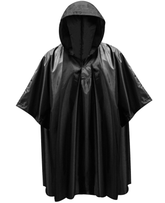 Liberty Bags A-001 Rain Poncho in Black