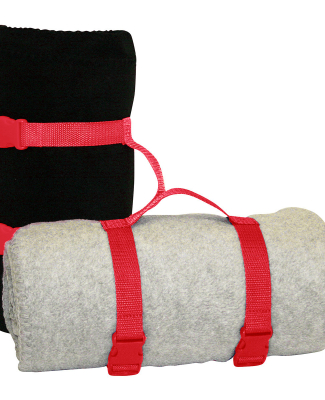 Liberty Bags 8820 Alpine Fleece Blanket Strap in Red