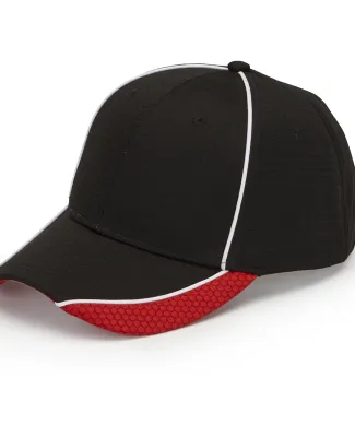 First String Cap in Black/ red/ wht
