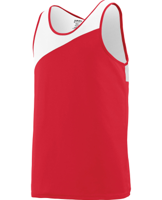 Augusta Sportswear 353 Youth Accelerate Jersey in Red/ white