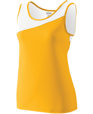 Augusta Sportswear 354 Women's Accelerate Jersey in Gold/ white