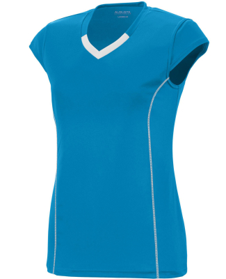 Augusta Sportswear 1218 Women's Blash Jersey in Power blue/ wht