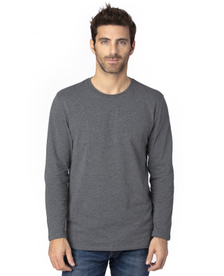 Threadfast Apparel 100LS Unisex Ultimate Long-Slee in Charcoal heather