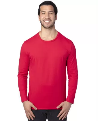 Threadfast Apparel 100LS Unisex Ultimate Long-Slee in Red