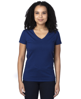 Threadfast Apparel 200RV Ladies' Ultimate V-Neck T in Navy