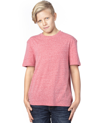 Threadfast Apparel 602A Youth Triblend T-Shirt in Red triblend