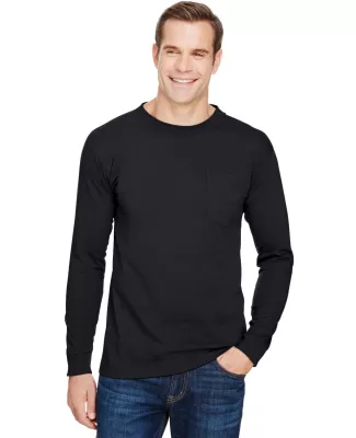 Bayside Apparel 3055 Union-Made Long Sleeve T-Shir in Black