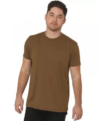 Bayside Apparel 5300 USA-Made Performance Tee in Coyote brown