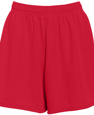 Augusta Sportswear 961 Girls' Wicking Mesh Short in Red