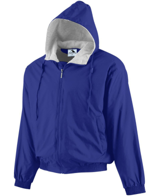 Augusta Sportswear 3280 Hooded Fleece Lined Jacket in Purple