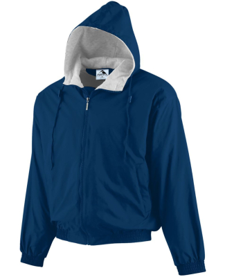 Augusta Sportswear 3280 Hooded Fleece Lined Jacket in Navy