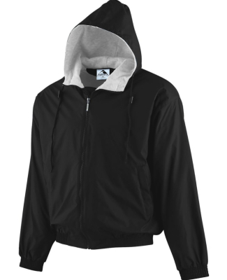 Augusta Sportswear 3280 Hooded Fleece Lined Jacket in Black