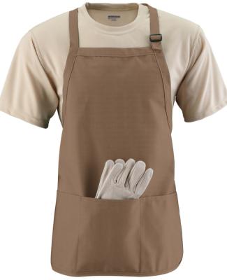 Augusta Sportswear 4250 Medium Length Apron with P in Khaki