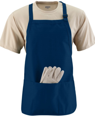 Augusta Sportswear 4250 Medium Length Apron with P in Navy