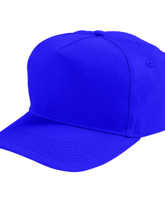 Augusta Sportswear 6202 Five-Panel Cotton Twill Ca in Purple