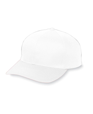 Augusta Sportswear 6206 Youth Six-Panel Cotton Twi in White