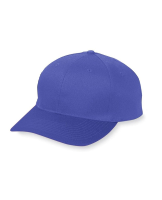 Augusta Sportswear 6206 Youth Six-Panel Cotton Twi in Purple