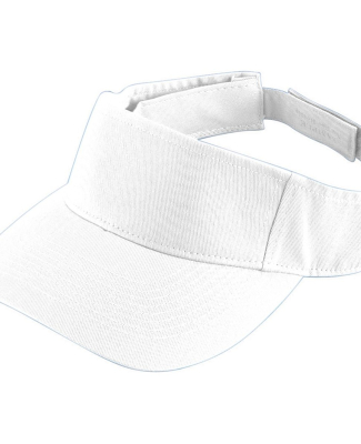 Augusta Sportswear 6225 Sport Twill Visor in White