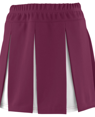 Augusta Sportswear 9115 Women's Liberty Skirt in Maroon/white