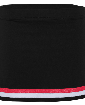 Augusta Sportswear 9145 Women's Pike Skirt in Black/ red/ wht