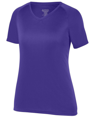 Augusta Sportswear 2793 Girls Attain Wicking Shirt in Purple